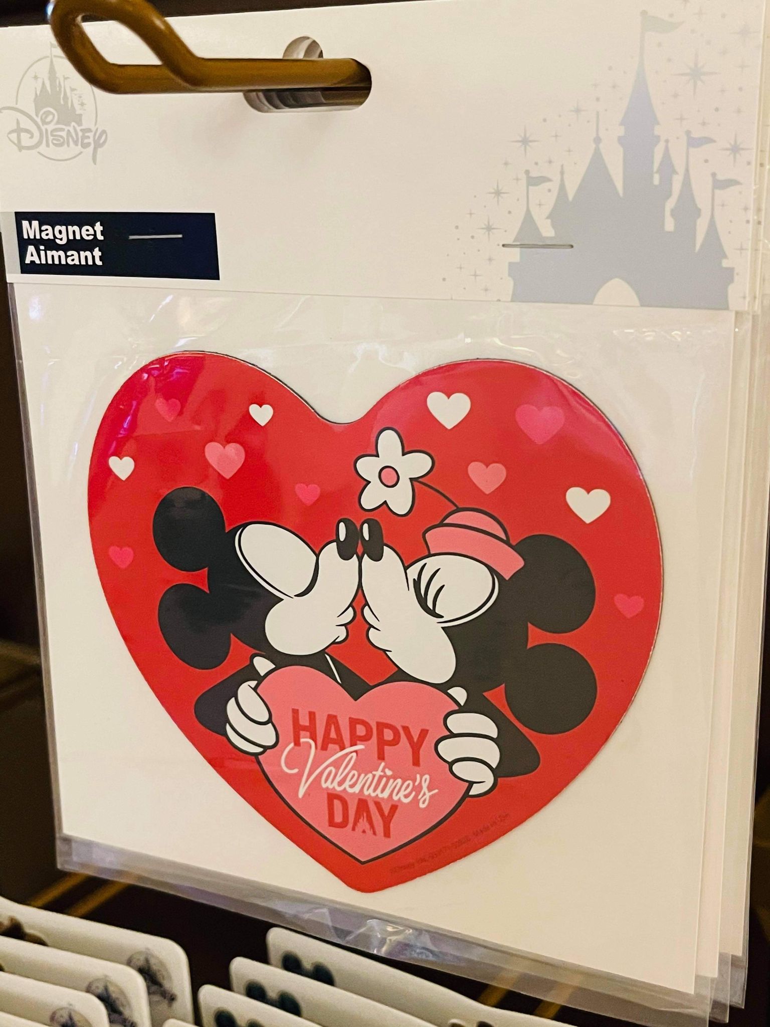 Home Disney inspired Mickey and Minnie Heart Magnet Only Rare Find  VALENTINE'S EDITION