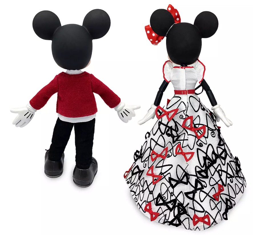 Mickey and Minnie Valentine's Day Doll Set