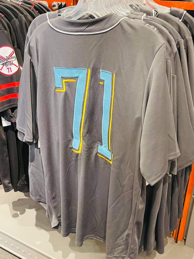 PHOTOS: New Retro-Inspired Walt Disney World Baseball Jersey Steps Up To  the Plate at MouseGear in Epcot - WDW News Today