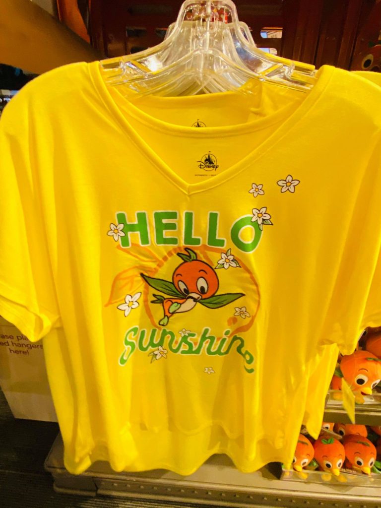 2021 Disney Parks Orange Bird Hello Sunshine Green Shirt Adult New L Large 