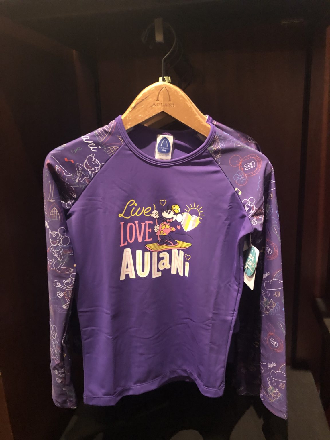 aulani swim shirt