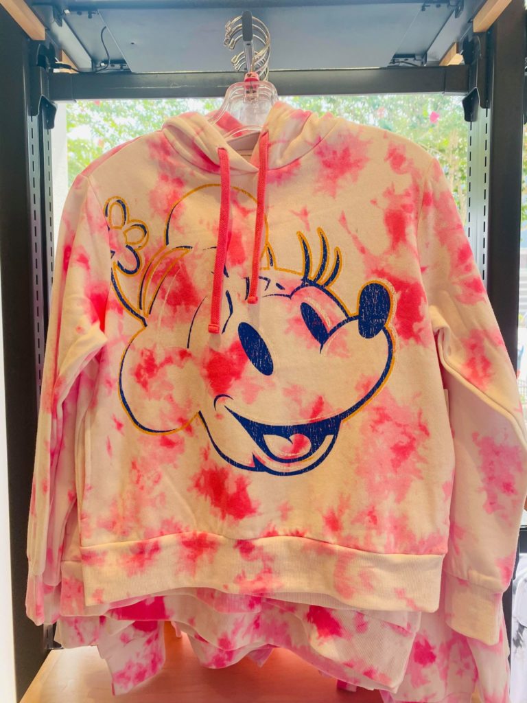 tie dye minnie pullover