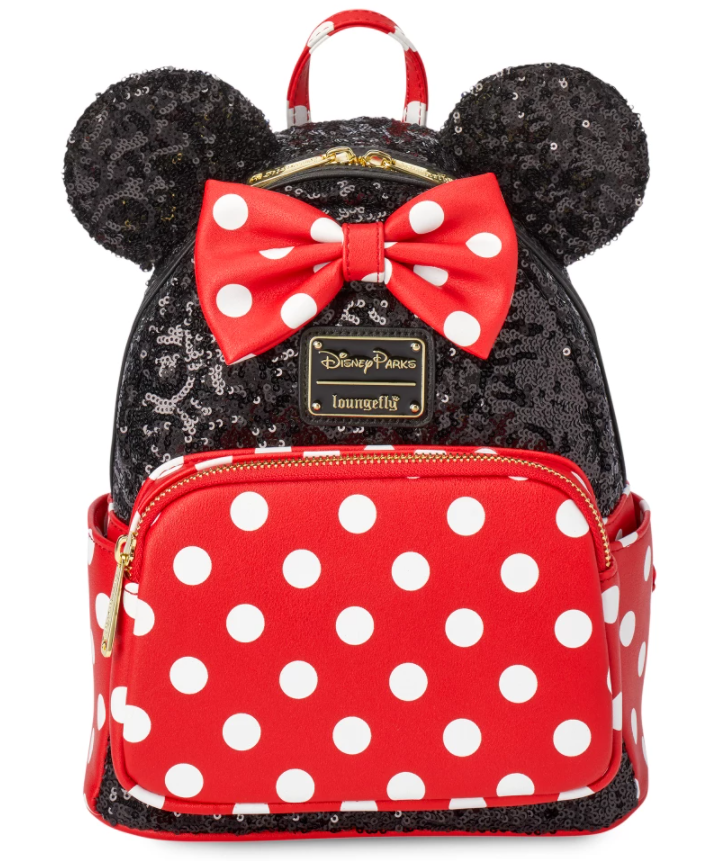 loungefly minnie sequin mini backpack