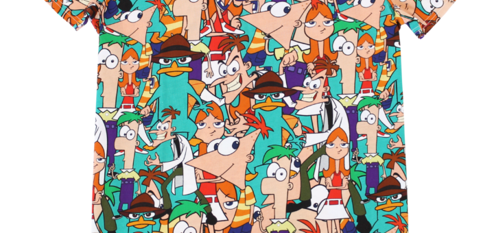 Phineas and feb all over print